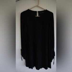 Ann Taylor Elegant Black Midi Dress